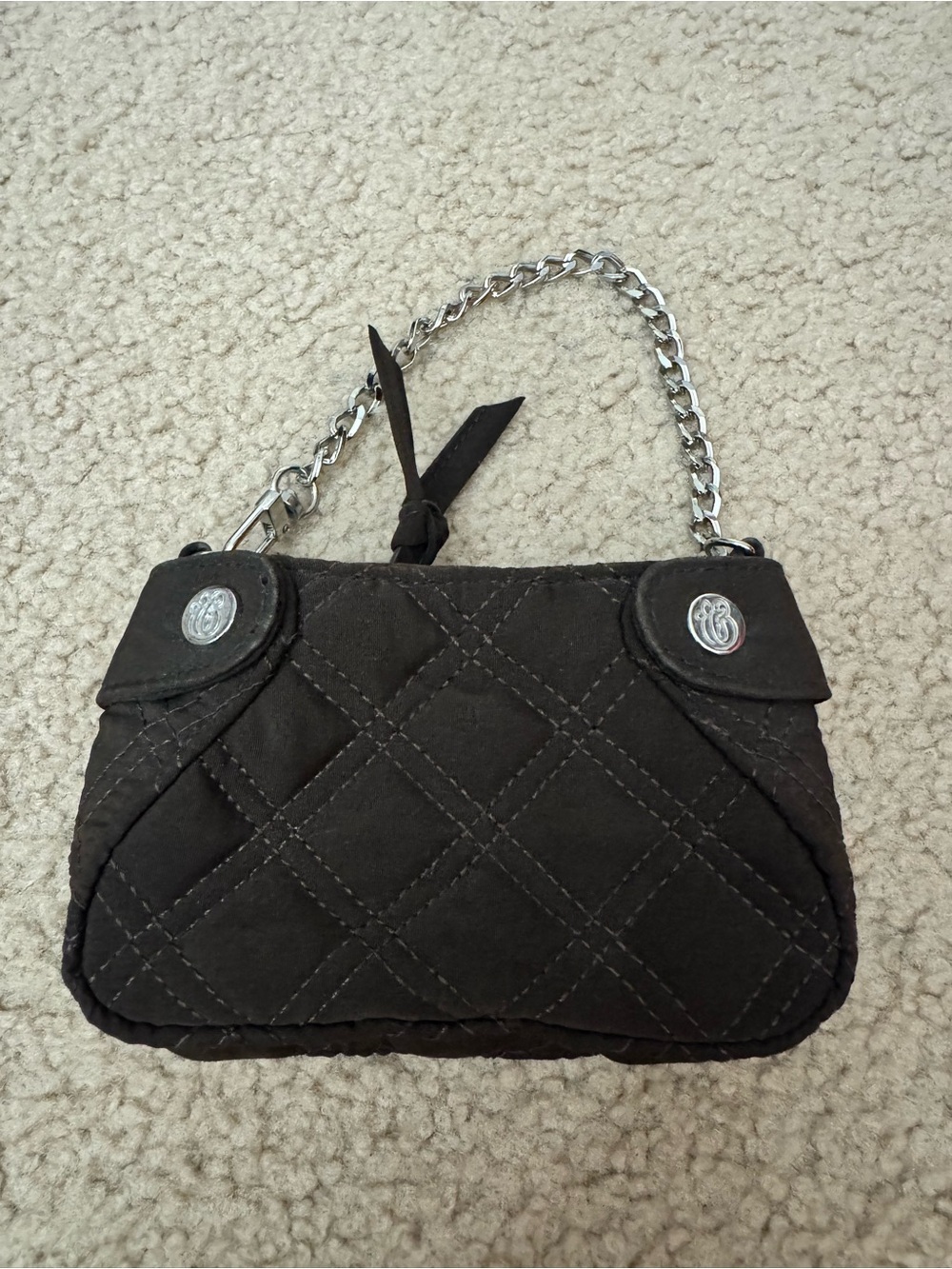 Vera Bradley mini Colette chocolate brown bag